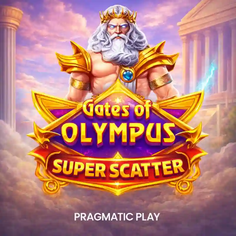 Gates of Olympus Super Scatter Game Poster